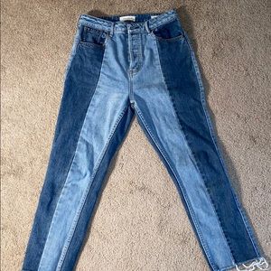 Two tone jeans